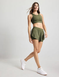 Sofia is 32D and wears a Knix size S+  | Olive