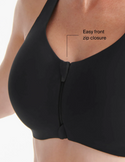 Easy front zip closure  | General