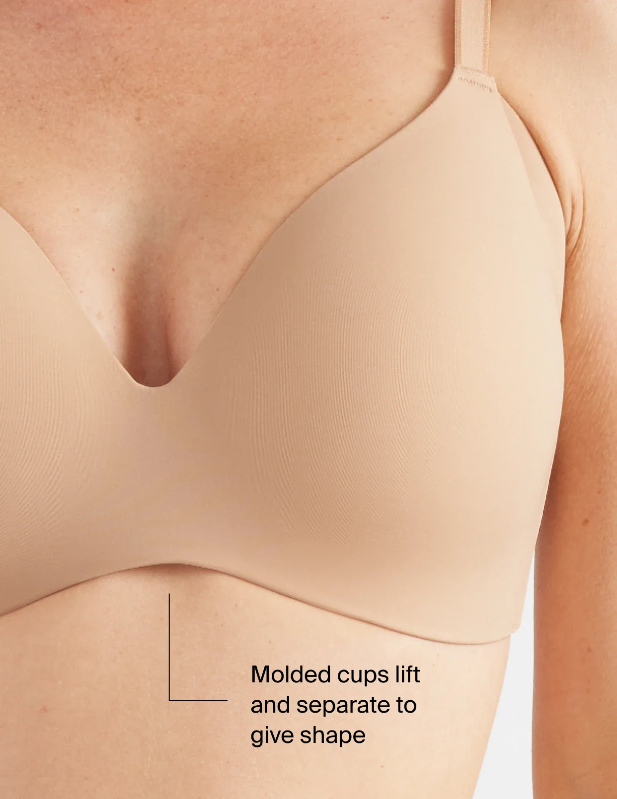 Molded cups lift and separate to give shape  | General