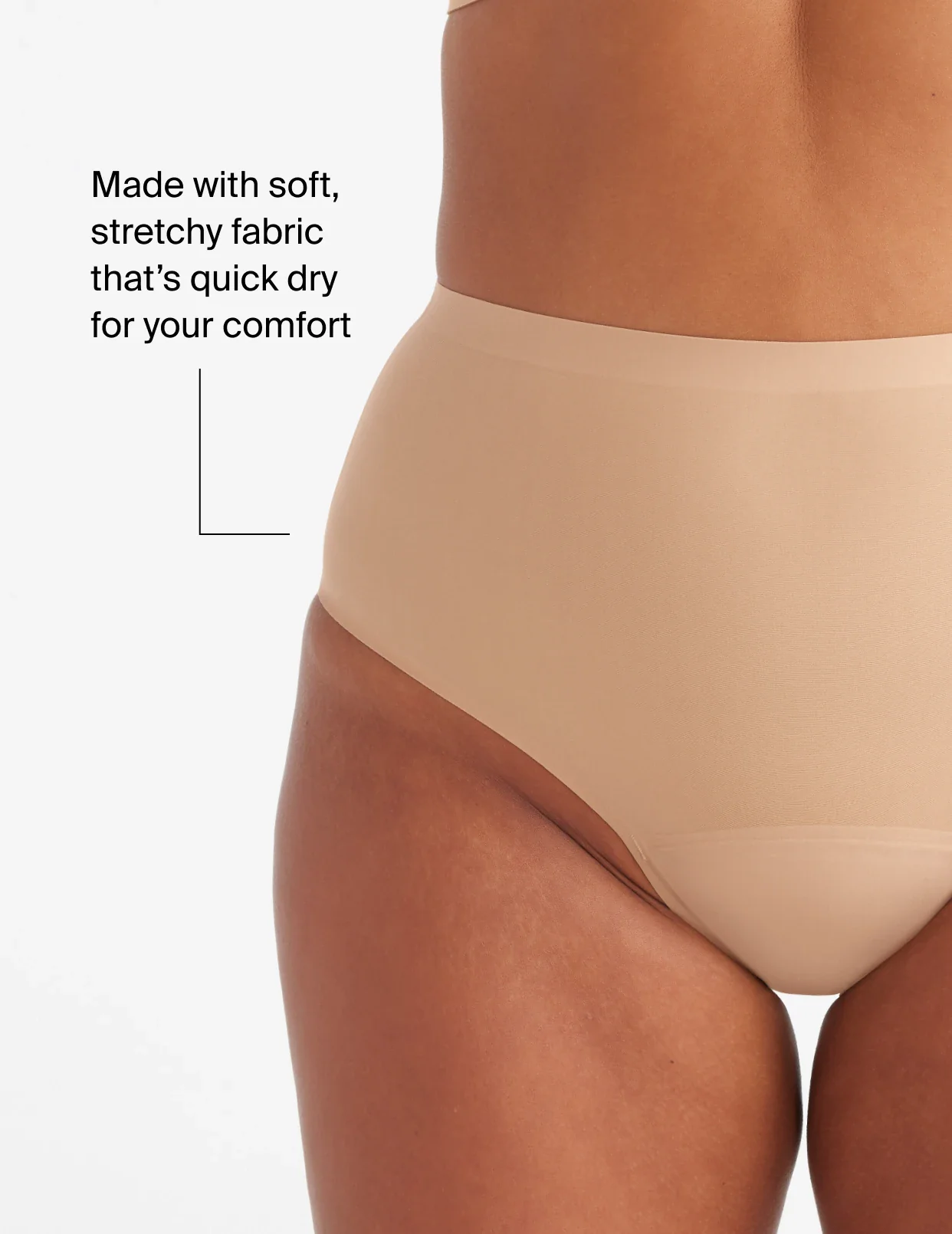 Made with soft, stretchy fabric that’s quick dry for your comfort | General