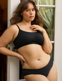 | Black with White Polka Dot