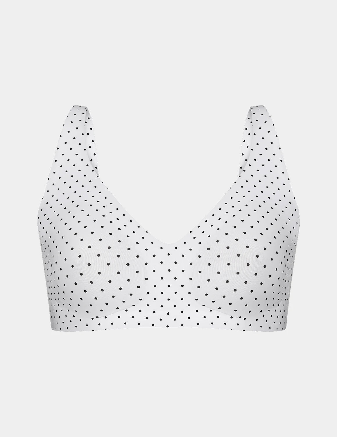 | White with Black Polka Dot