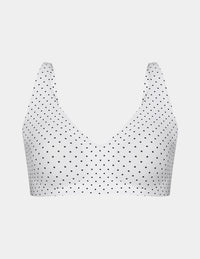| White with Black Polka Dot