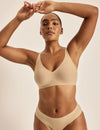 Amber is a 36C and wearing KNIX L  | Warm Sand