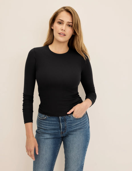 Forbidden Kn0wledge long sleeve tops 新品 Modal Rib Long Sleeve | Women's Classic Long Sleeve – Knix Canada