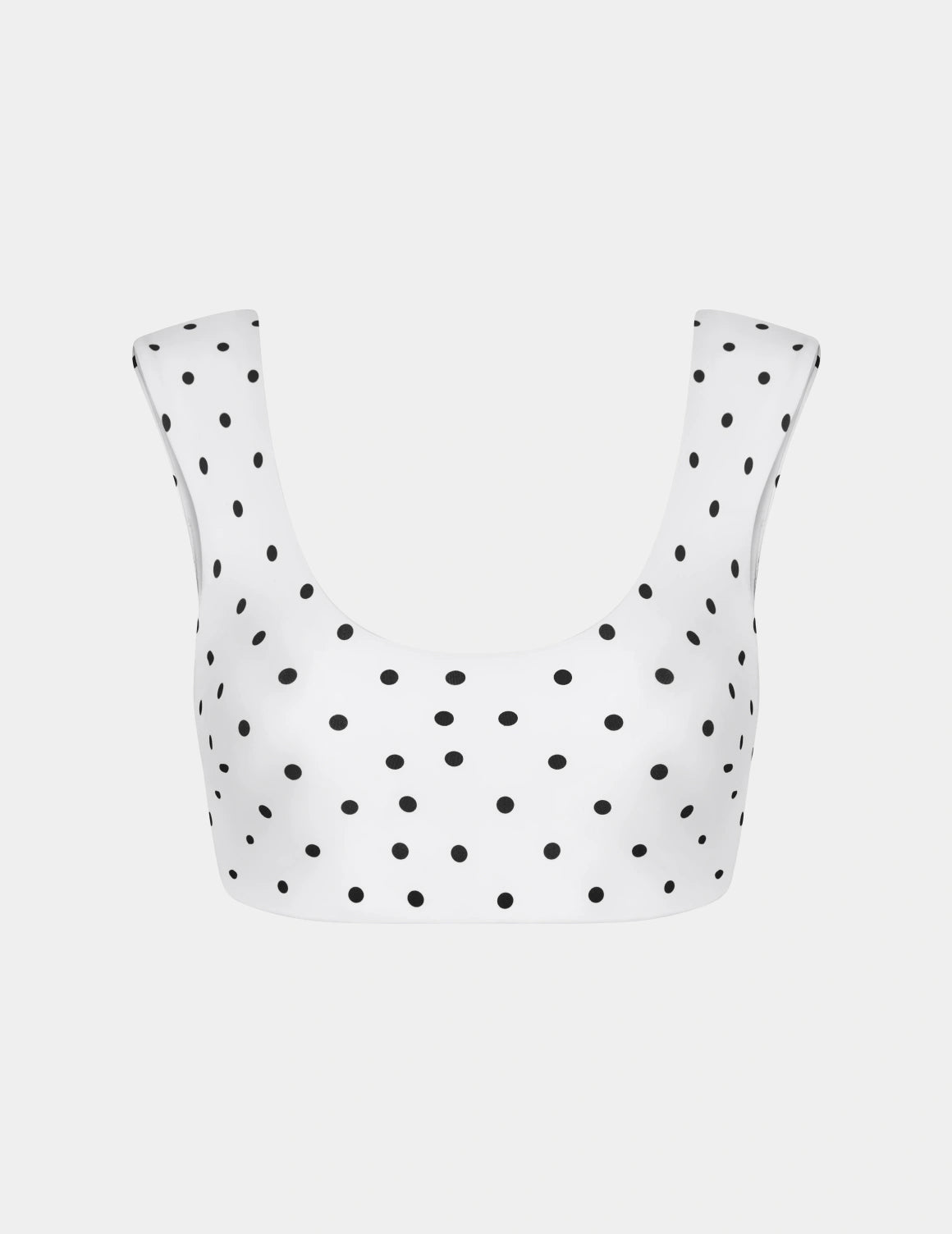 | White with Black Polka Dot