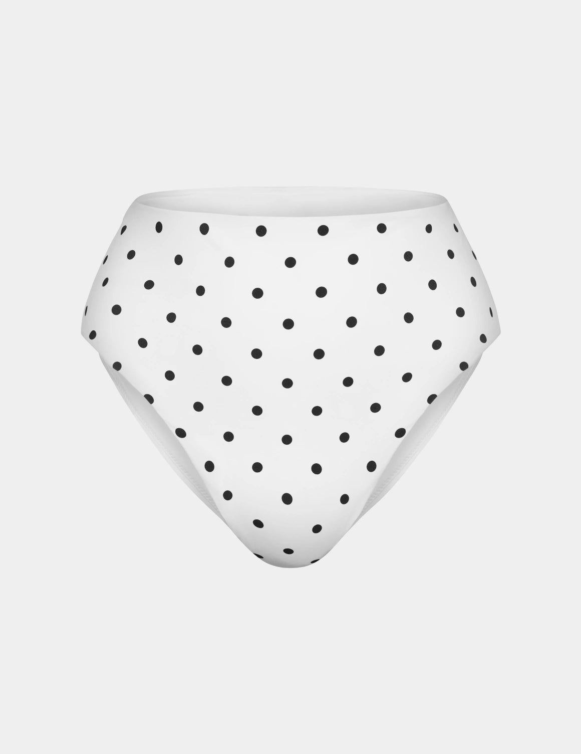 | White with Black Polka Dot