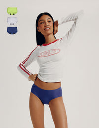 Teen Light Leakproof No-Show Boyshort 3-Pack  | Night Sky/Limeade/Heather Grey
