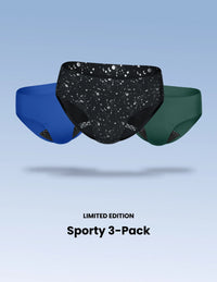 Teen Leakproof UltraThin No-Show Bikini 3-Pack - Kit  | Blueberry/Holly/Galaxy