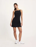 Maya is a 32A, 5’10”, and wearing KNIX XS | Black