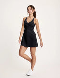 Maya is a 32A, 5’10”, and wearing KNIX XS | Black