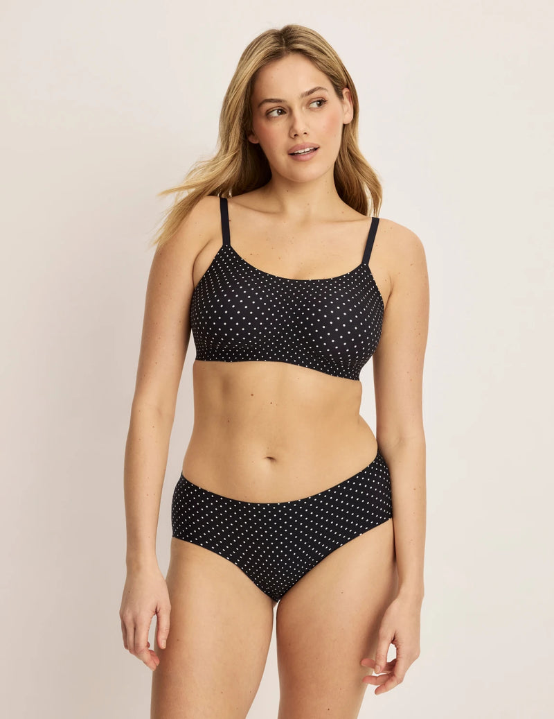 | Black with White Polka Dot