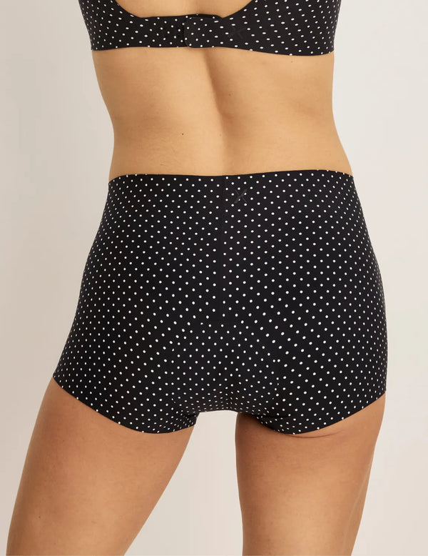 | Black with White Polka Dot