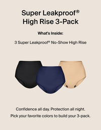 Super Leakproof® No-Show High Rise 3-Pack