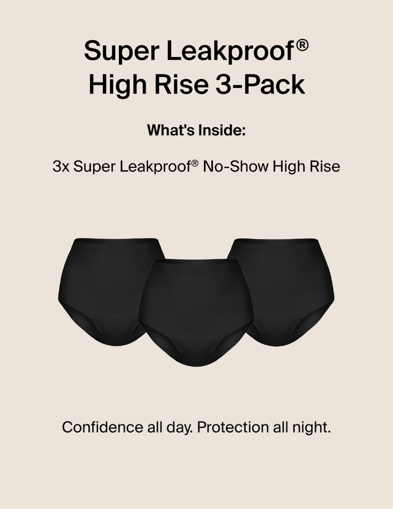 Super Leakproof® No-Show High Rise 3-Pack