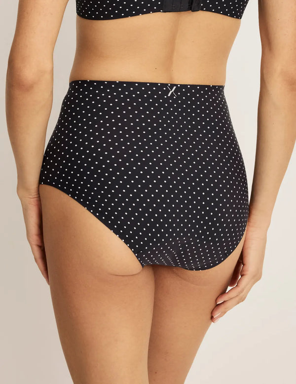 | Black with White Polka Dot