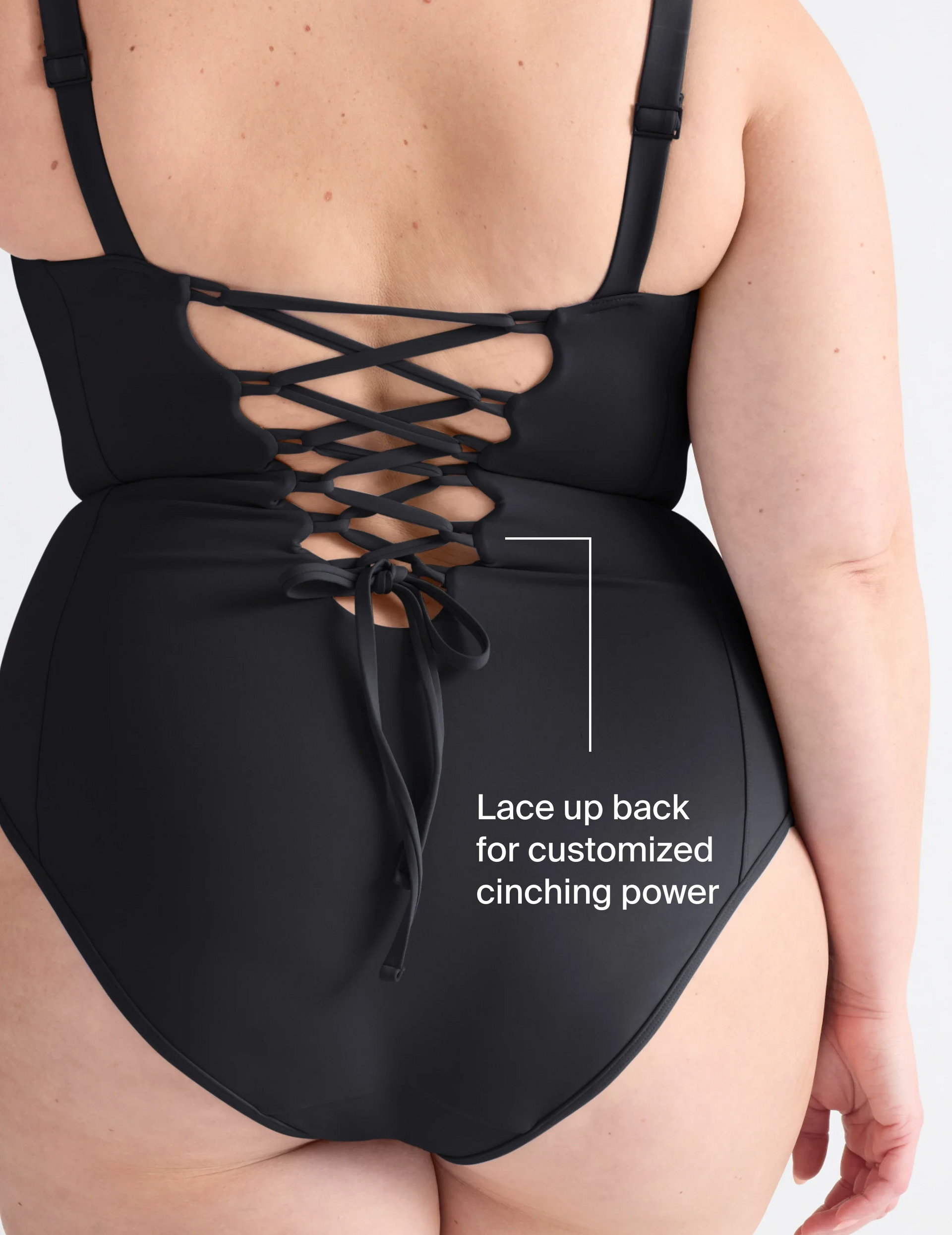 Lace up back for customized cinching power  | General