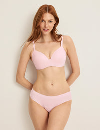 Front view of model wearing the Light Leakproof No-Show Bikini highlighting the coverage and smooth fit