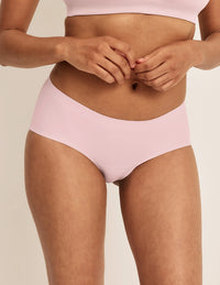 Front view of model wearing the Light Leakproof No-Show Boyshort highlighting the coverage and smooth fit