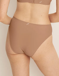 Back view of model wearing the Light Leakproof No-Show French Cut highlighting the coverage and smooth fit
