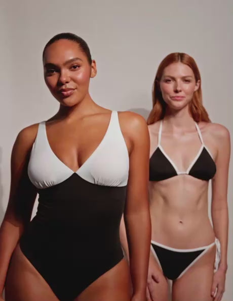 Deep V One-Piece Swimsuit – Knix Canada
